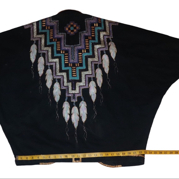 Mary Ann Nibbelink Sundance Vintage Handpainted Denim Jacket Medium Southwest - Picture 8 of 14